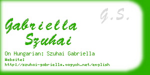 gabriella szuhai business card